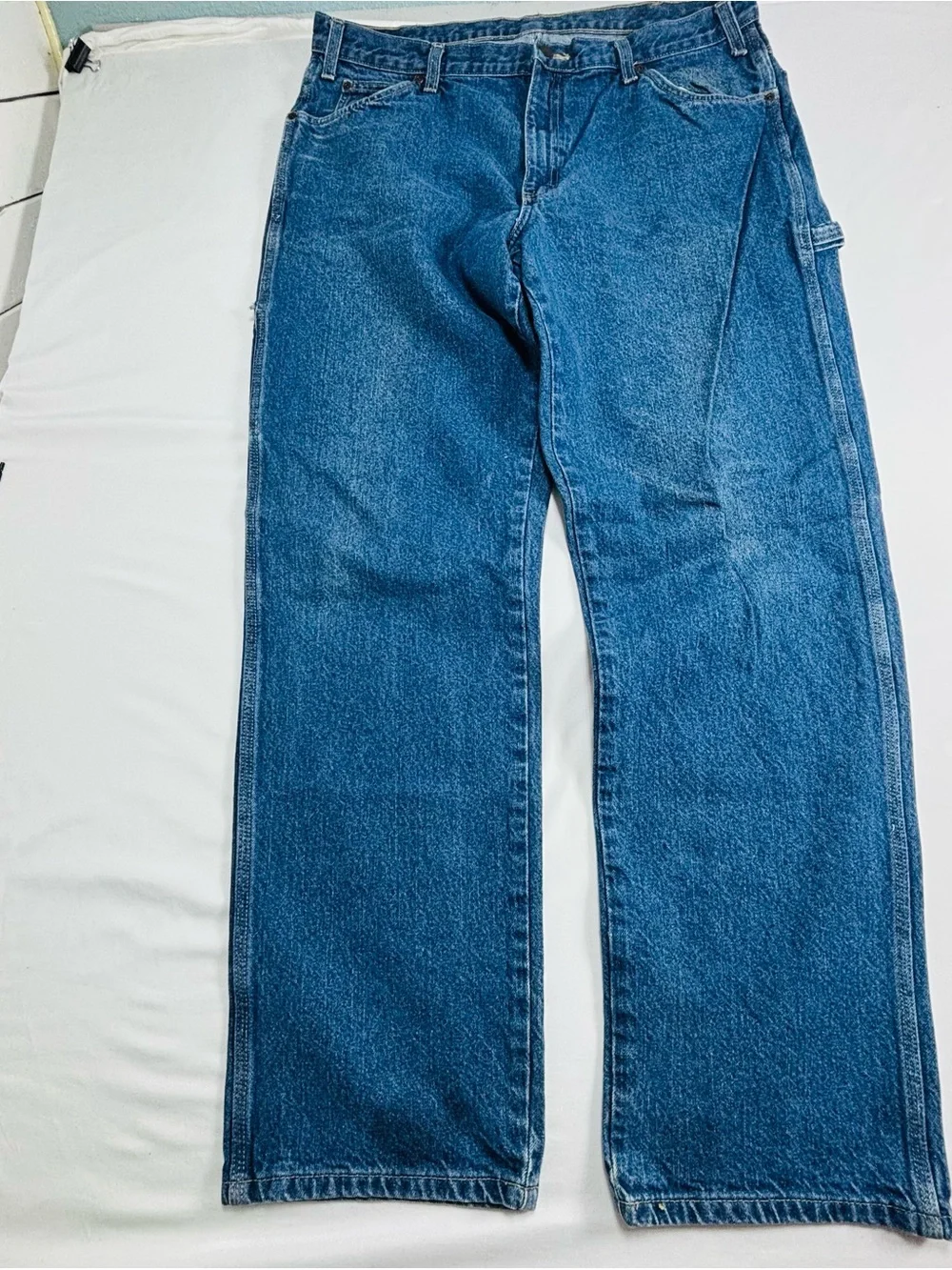 Men's Blue Denim Jeans - Classic Straight Fit M507